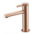 Gebürstetes goldener Tap Badezimmer Wasserhahnmixer